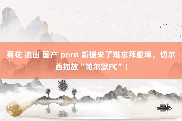菊花 流出 国产 porn 新援来了难忘拜船埠，切尔西如故“帕尔默FC”！