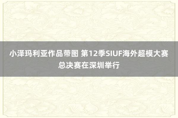 小泽玛利亚作品带图 第12季SIUF海外超模大赛总决赛在深圳举行
