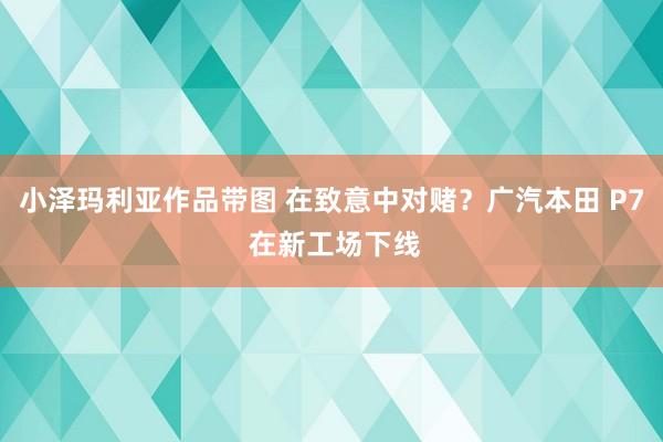 小泽玛利亚作品带图 在致意中对赌？广汽本田 P7 在新工场下线
