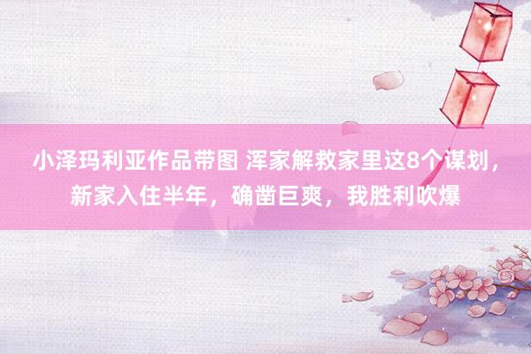 小泽玛利亚作品带图 浑家解救家里这8个谋划，新家入住半年，确凿巨爽，我胜利吹爆