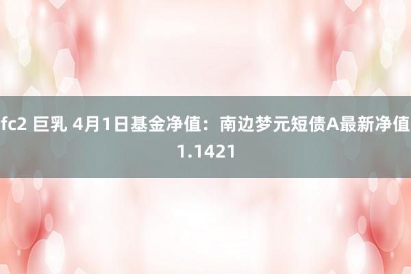 fc2 巨乳 4月1日基金净值：南边梦元短债A最新净值1.1421