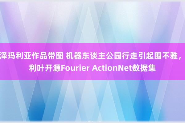 小泽玛利亚作品带图 机器东谈主公园行走引起围不雅，傅利叶开源Fourier ActionNet数据集