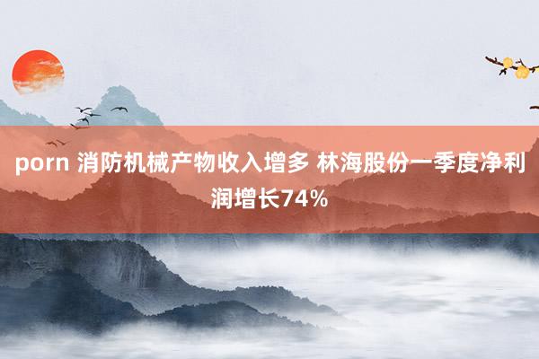 porn 消防机械产物收入增多 林海股份一季度净利润增长74%