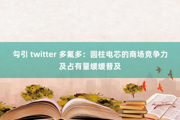 勾引 twitter 多氟多：圆柱电芯的商场竞争力及占有量缓缓普及