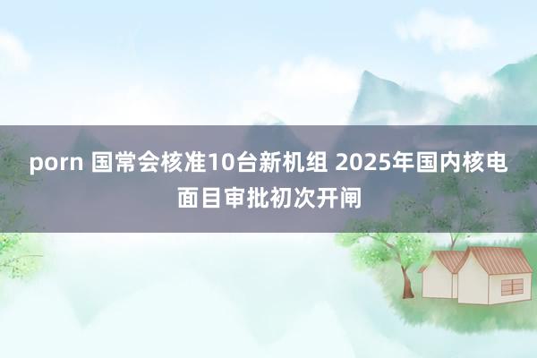 porn 国常会核准10台新机组 2025年国内核电面目审批初次开闸