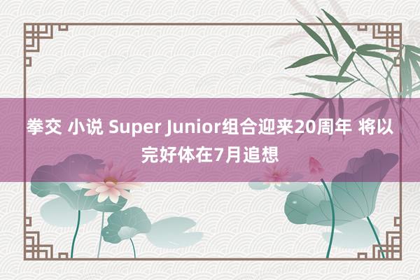 拳交 小说 Super Junior组合迎来20周年 将以完好体在7月追想